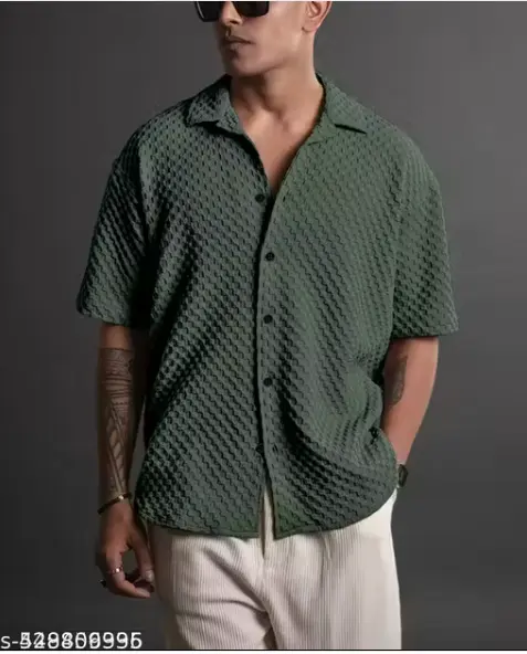 Trending Casual Popcorn Bubble Shirts