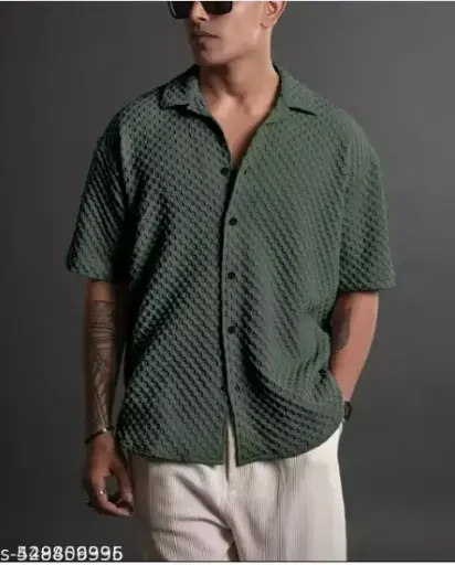 Trending Casual Popcorn Bubble Shirts